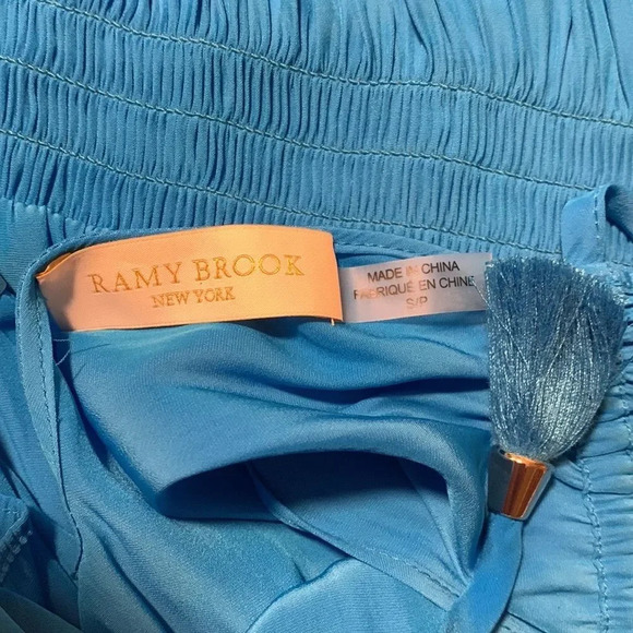 RAMY BROOK NWOT Mackinley Sleeveless Shirred Short Dress in Pool Blue - Picture 6 of 9